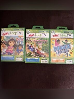 LeapFrog LeapTV Game Cartridges -lot of 3 Dora